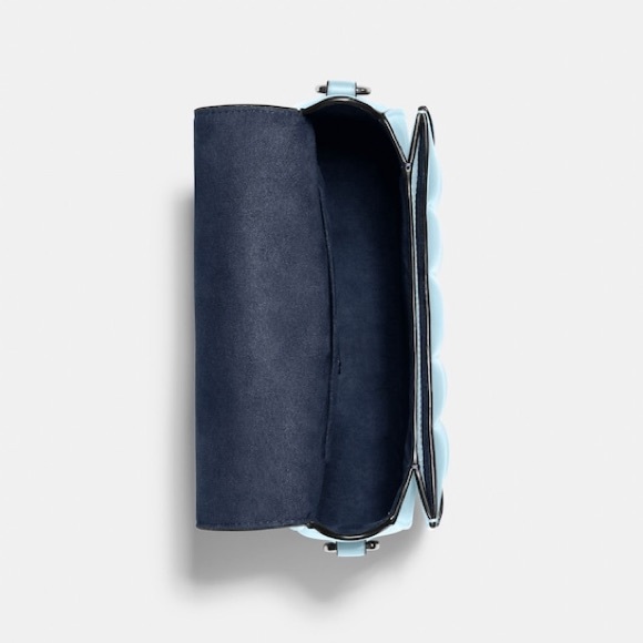 Coach “Georgie” Quilted Saddle bag in waterfall. - Picture 3 of 4